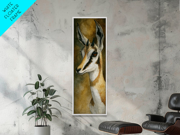 Elegant Animal Portrait Framed Canvas Print, Art, Textured Wall Art, Living Room Decor, Oil Painting, Gallery Decor, ART-1x3-54