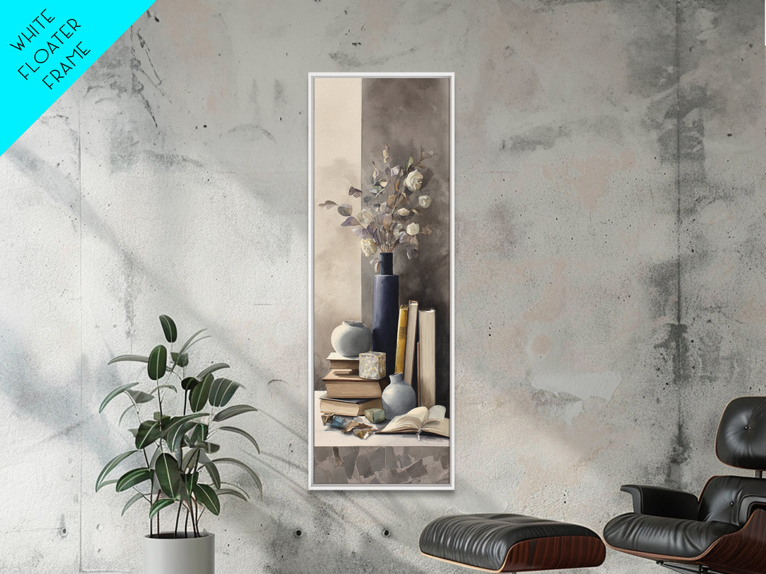 Sunlit Interior Still Life Framed Canvas Print, Art, Printable Art, Living Room Decor, Fine Art, Statement Artwork, ART-1x3-74