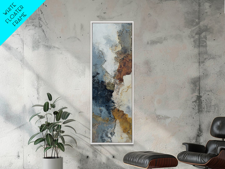 Contemporary Abstract with Layered Pigments and Energetic Canvas Print, Art, Wall Decor, Living Room Decor, Abstract Art, ART-1x3-86
