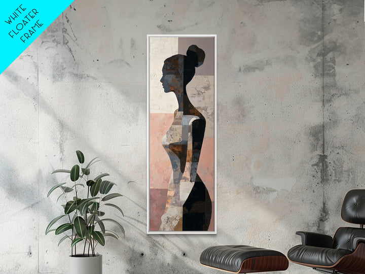 Simple Monochrome Figure Study Framed Canvas Print, Art, Digital Wall Art, Living Room Decor, Fine Art, Framed Art, ART-1x3-96