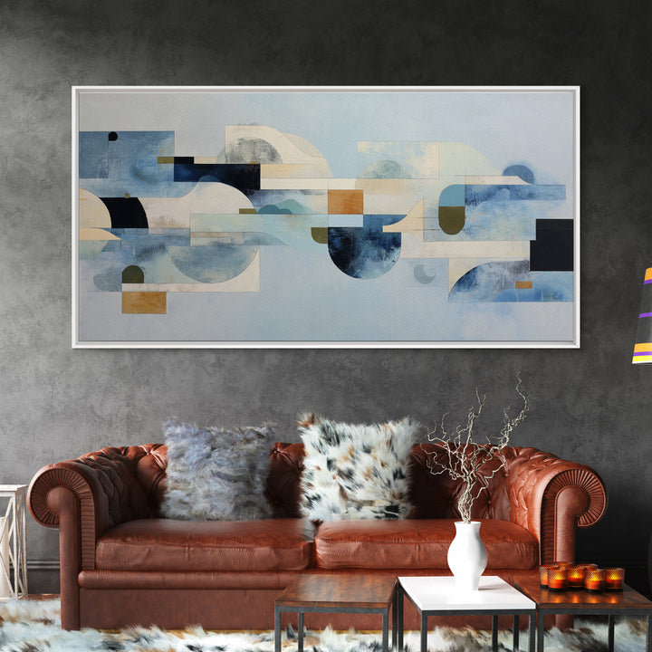 Abstract Water Forms Canvas Print, Art, Living Room Decor, Fine Art, Art Nouveau, Framed Wall Art, Canvas Wall Art, ART-2x1-39