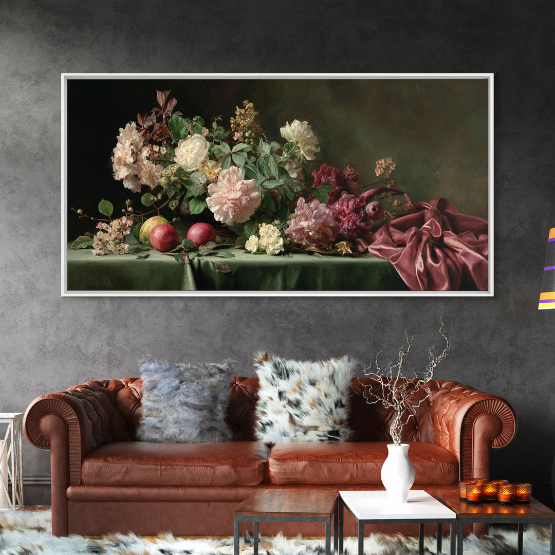 Museum Still Life Framed Canvas Print, Art, Contemporary Art, Living Room Decor, Oil Painting, Art Deco, Original Art, ART-2x1-45