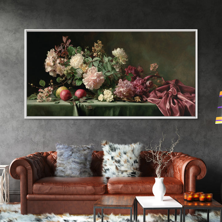 Museum Still Life Framed Canvas Print, Art, Contemporary Art, Living Room Decor, Oil Painting, Art Deco, Original Art, ART-2x1-45