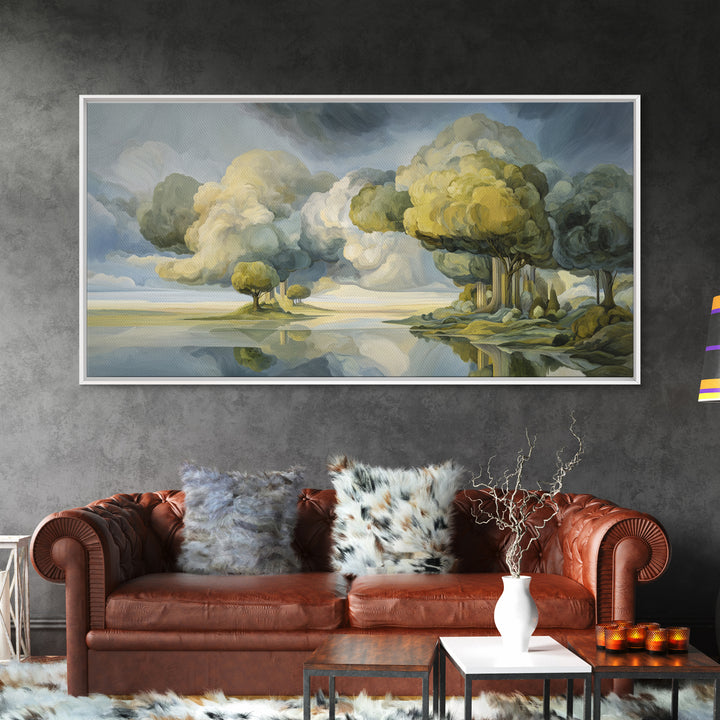 Surreal Dream Landscape Framed Canvas Print, Art, Large Wall Art, Living Room Decor, Fine Art, Prints Wall Art, ART-2x1-55