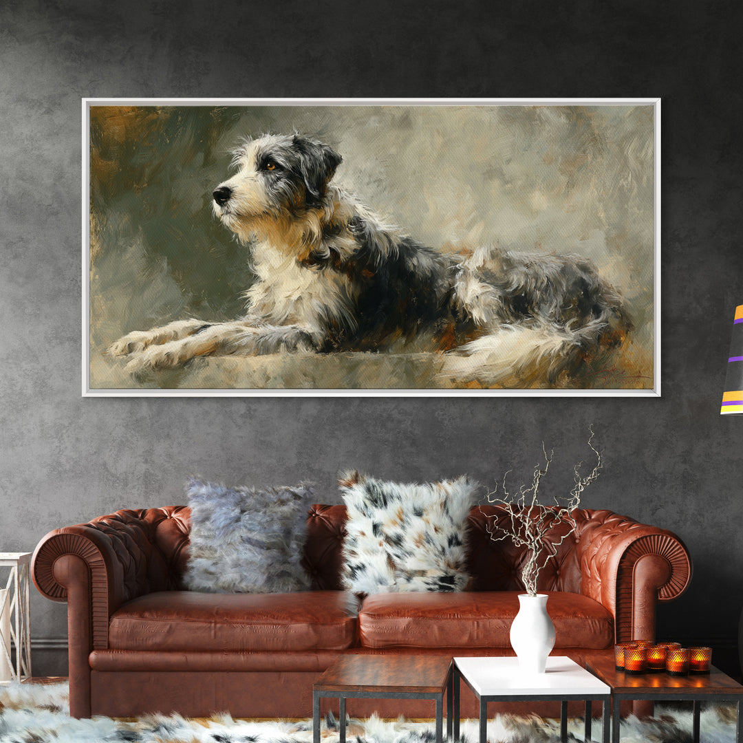 Elegant Animal Portrait Canvas Print, Art, Fine Art Print, Living Room Decor, Oil Painting, Digital Art, Printable Wall Art, ART-2x1-62