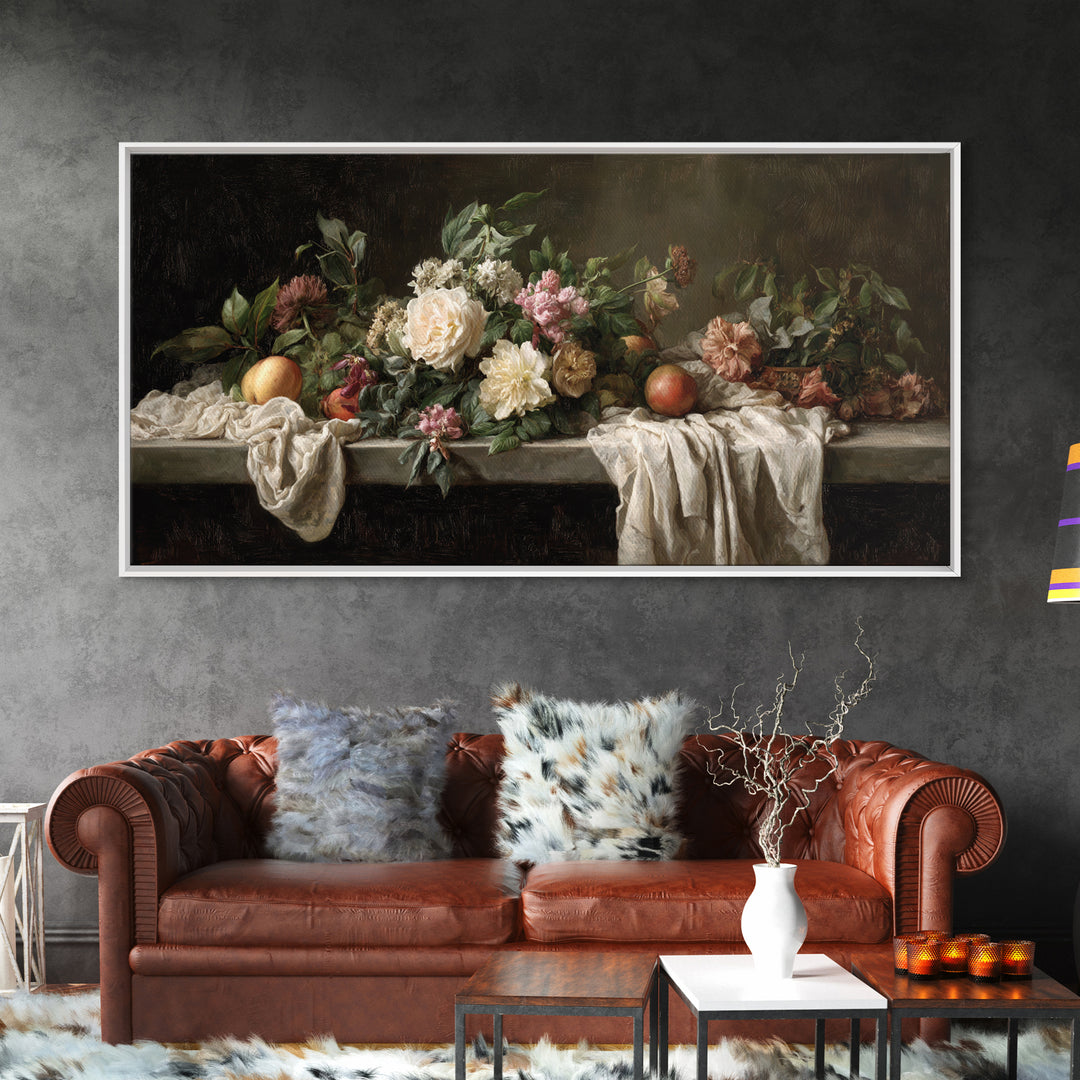 Museum Still Life Canvas Print, Art, Printable Wall Art, Living Room Decor, Watercolor Art, Canvas Art, Ai Art, ART-2x1-69
