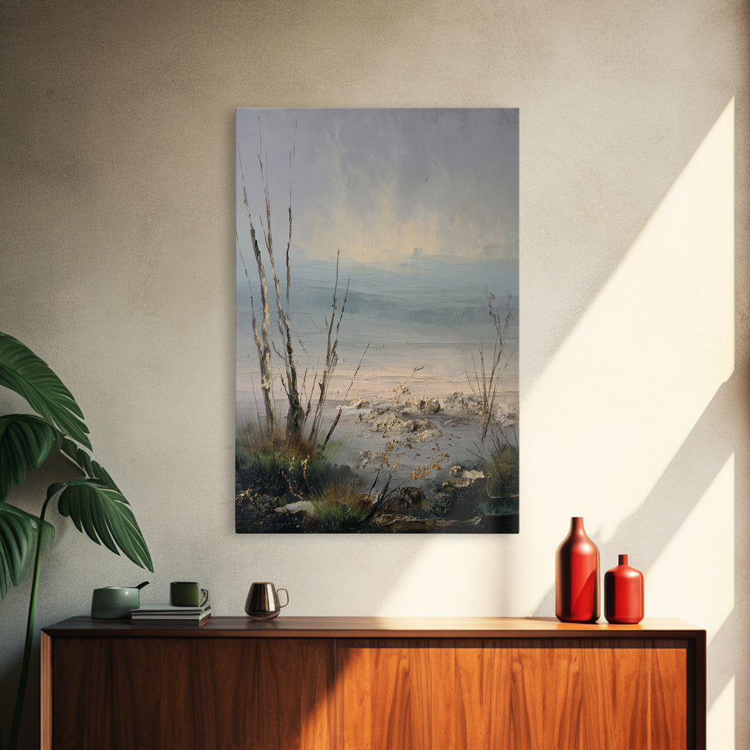 Surreal Dream Landscape Framed Canvas Print, Art, Framed Art, Living Room Decor, Fine Art, Neutral Decor, Modern Decor, ART-2x3-19