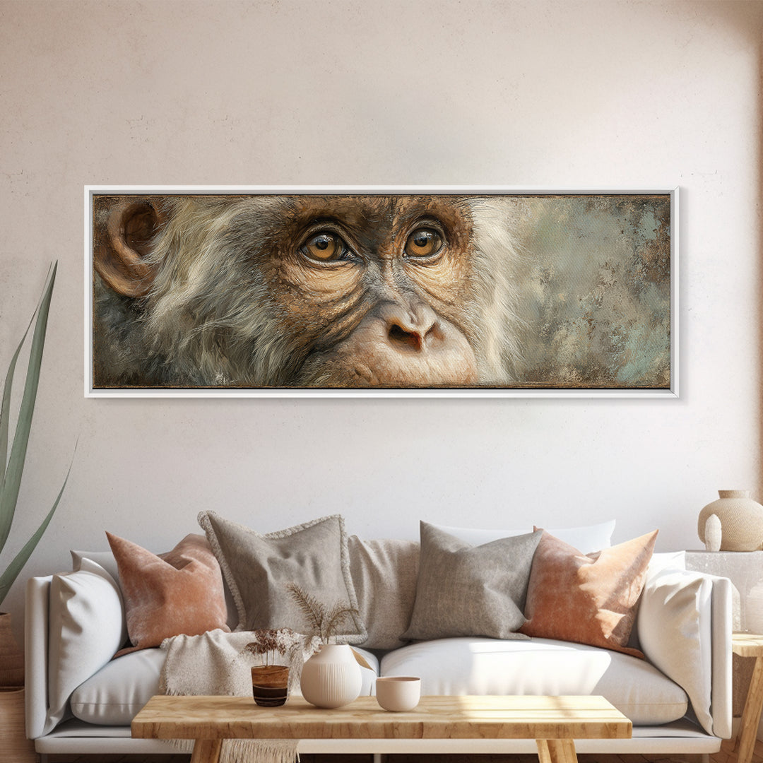 Elegant Animal Portrait Canvas Print, Art, Art Prints, Living Room Decor, Fine Art, Framed Wall Art, Canvas Wall Art, ART-3x1-34