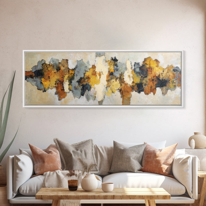 Contemporary Abstract with Layered Pigments and Energetic Canvas Print, Art, Wall Art for Mom, Living Room Decor, Abstract Art, ART-3x1-66