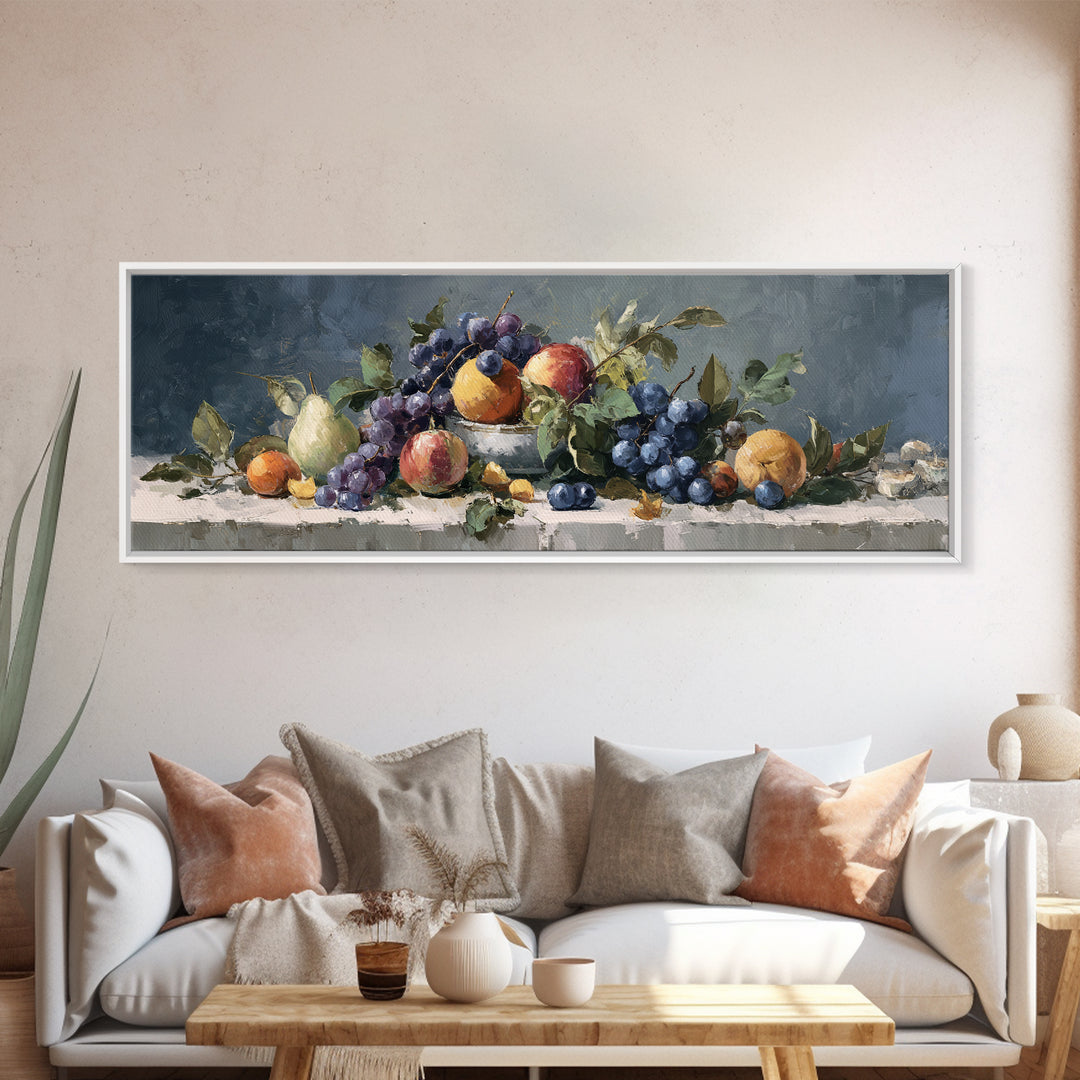 Bold Pop Fruit Composition Canvas Print, Art, Wood Wall Art, Living Room Decor, Fine Art, Modern Decor, Fine Art Print, ART-3x1-8