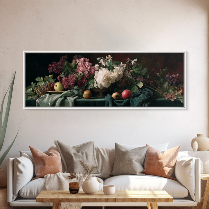 Museum Still Life Framed Canvas Print, Art, Wood Wall Art, Living Room Decor, Fine Art, Modern Decor, Fine Art Print, ART-3x1-89