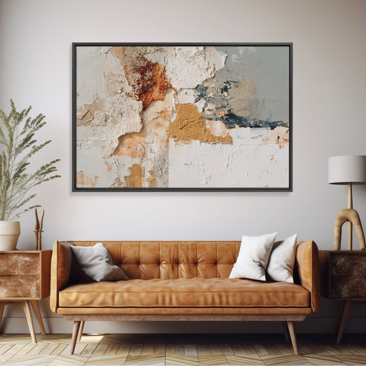 Textured Neutral Abstraction Canvas Print, Art, Digital Wall Art, Living Room Decor, Abstract Art, Framed Art, ART-3x2-17