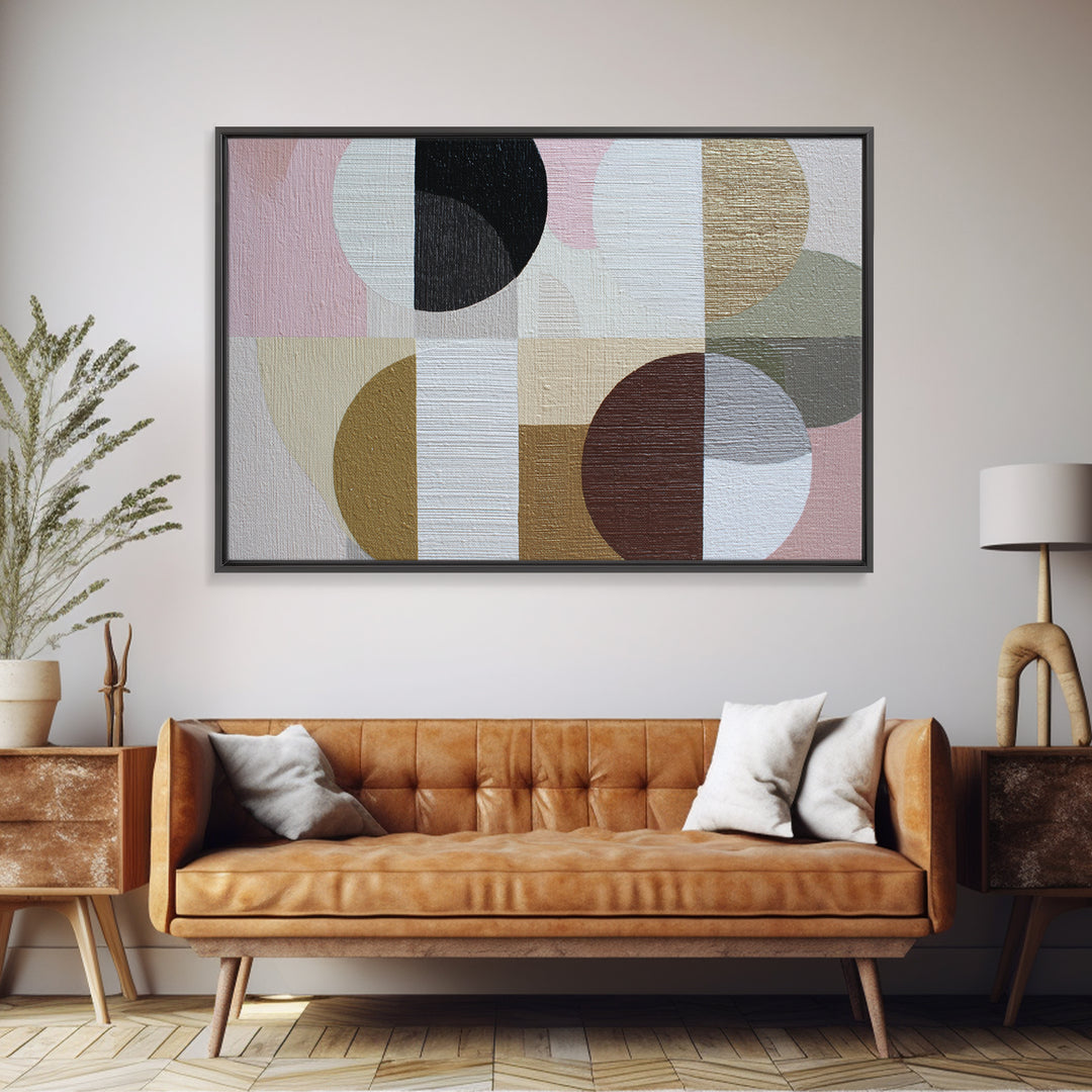 Geometric Color Study Canvas Print, Art, Art Nouveau, Living Room Decor, Abstract Art, Abstract Wall Art, Resin Art, ART-3x2-37