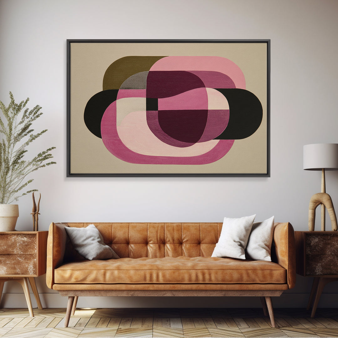Simple Monochrome Figure Study Framed Canvas Print, Art, Wall Art for Mom, Living Room Decor, Oil Painting, Wood Wall Art, ART-3x2-40