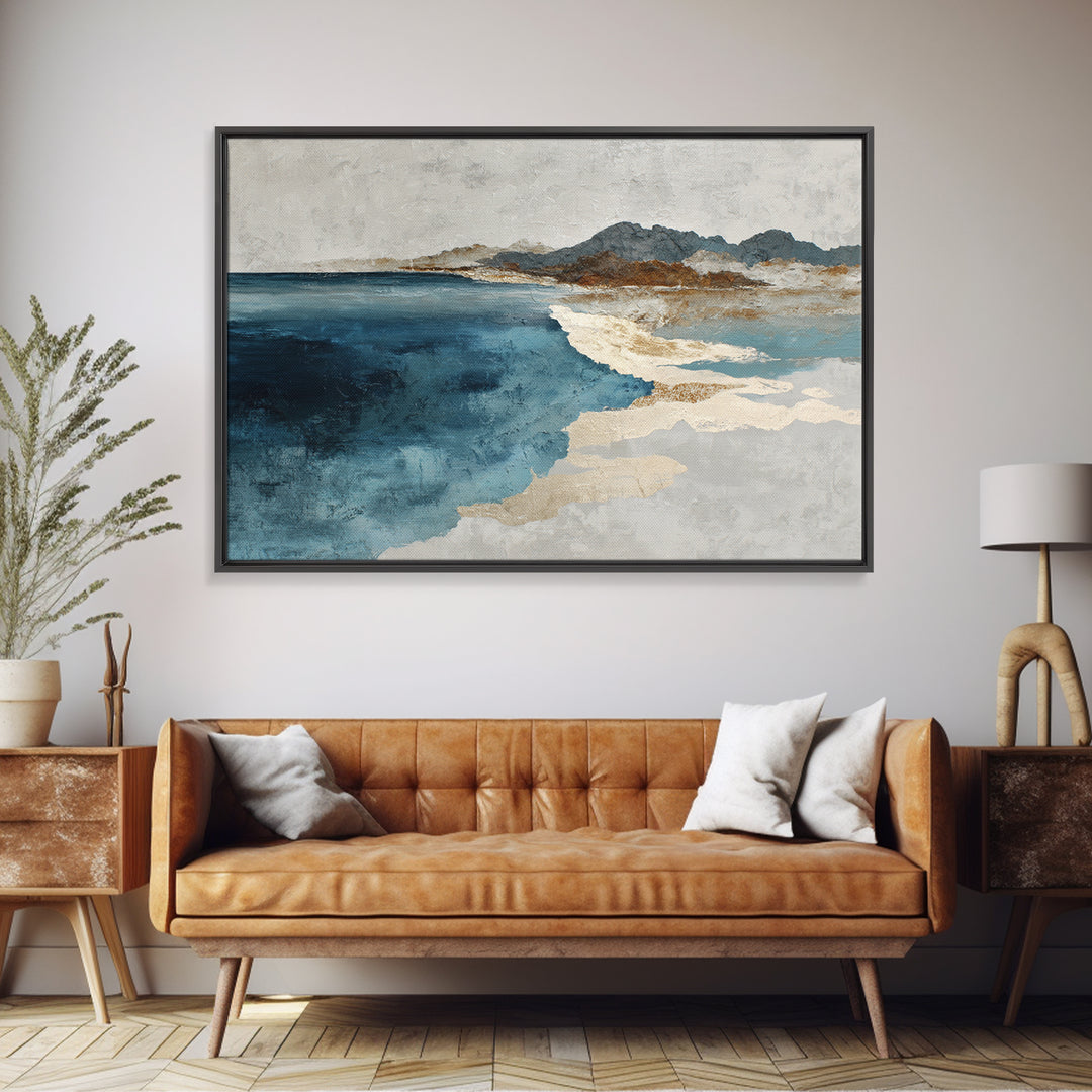 Abstract Water Forms Framed Canvas Print, Art, Pink Wall Art, Living Room Decor, Fine Art, Textured Painting, ART-3x2-47