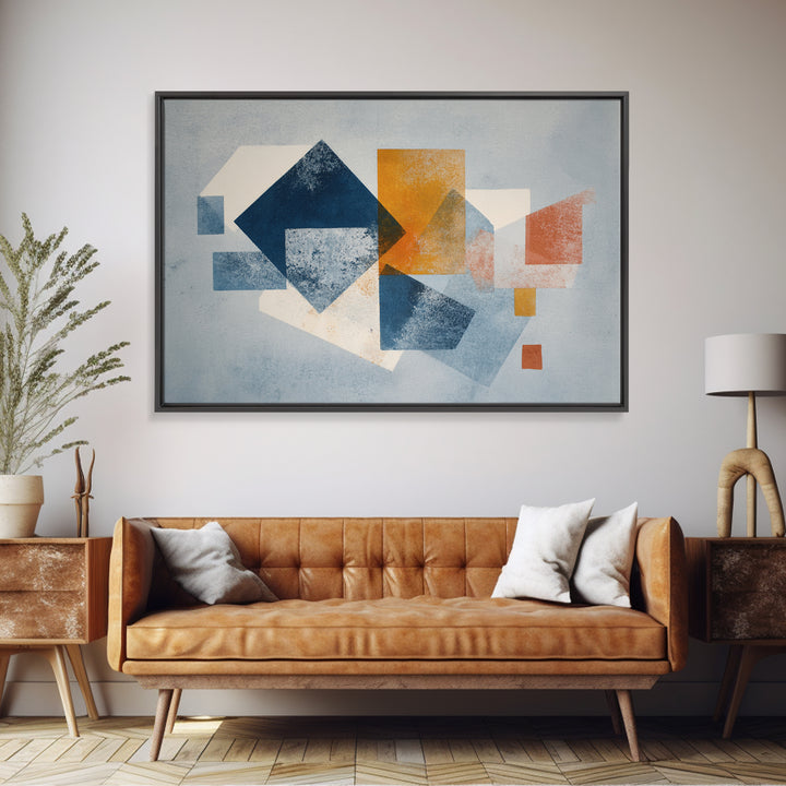 Geometric Color Study Canvas Print, Art, Art Nouveau, Living Room Decor, Abstract Art, Abstract Wall Art, Resin Art, ART-3x2-61
