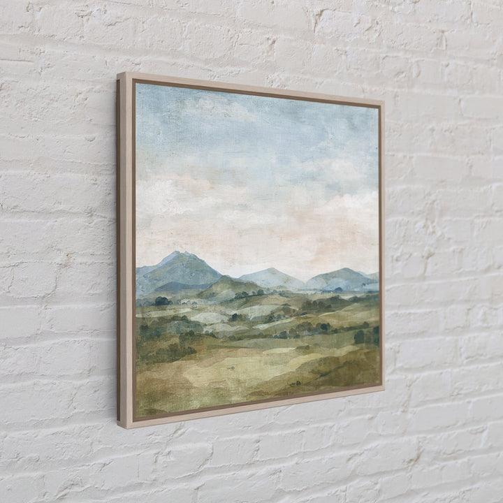 Sunlit Rolling Hills Canvas Print, Above Sofa Art, Bedroom Wall Art, Living Room Decor, Fine Art, Statement, Wall Decor, ASA-1x1-17