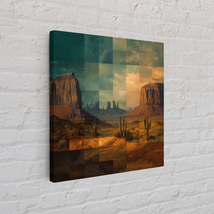 Desert Mesa Panorama Canvas Print, Above Sofa Art, Framed Wall Art, Living Room Decor, Statement, Living Room Wall Art, ASA-1x1-20