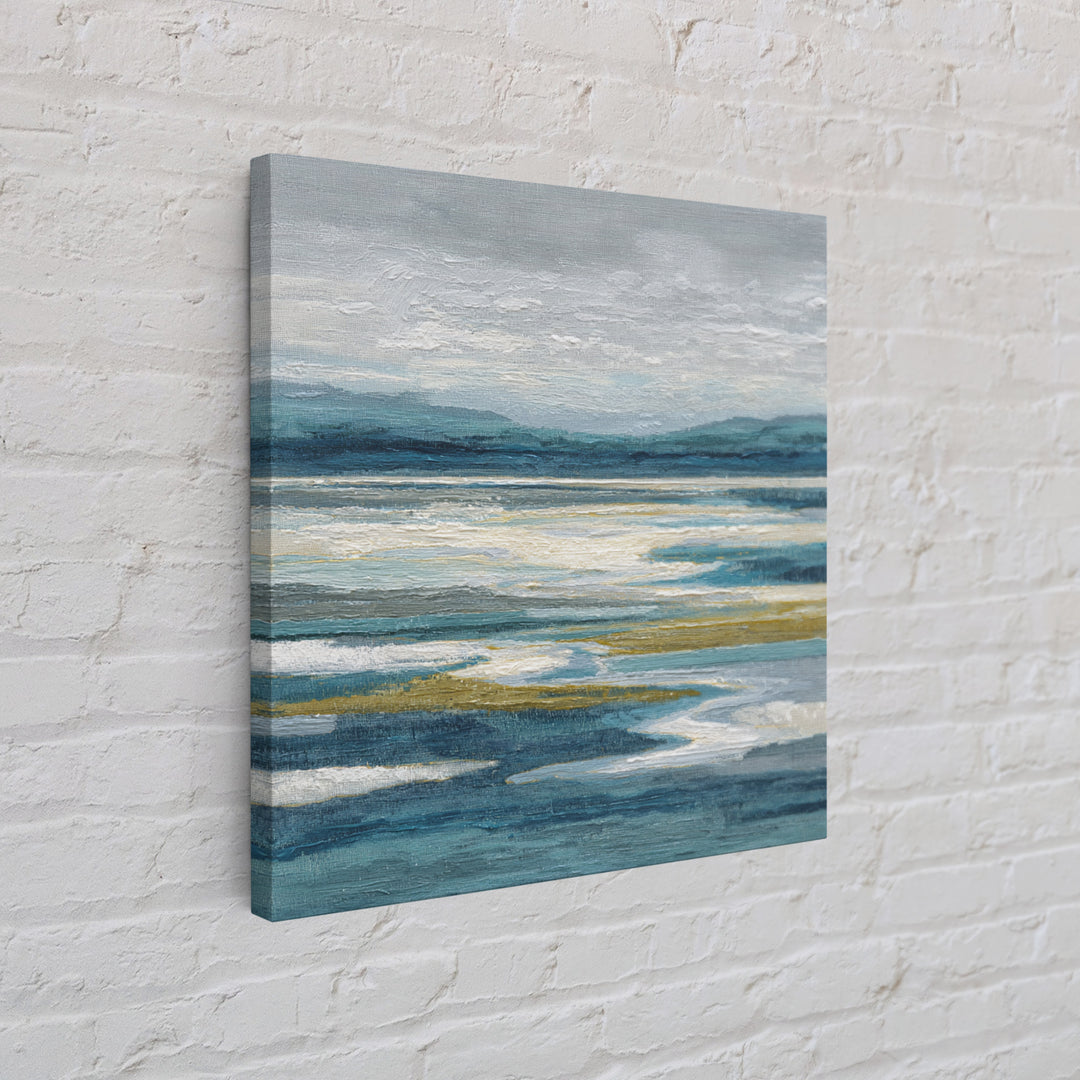 Abstract River Bends Canvas Print, Above Sofa Art, Textured Wall Art, Living Room Decor, Abstract Art, Statement, ASA-1x1-23
