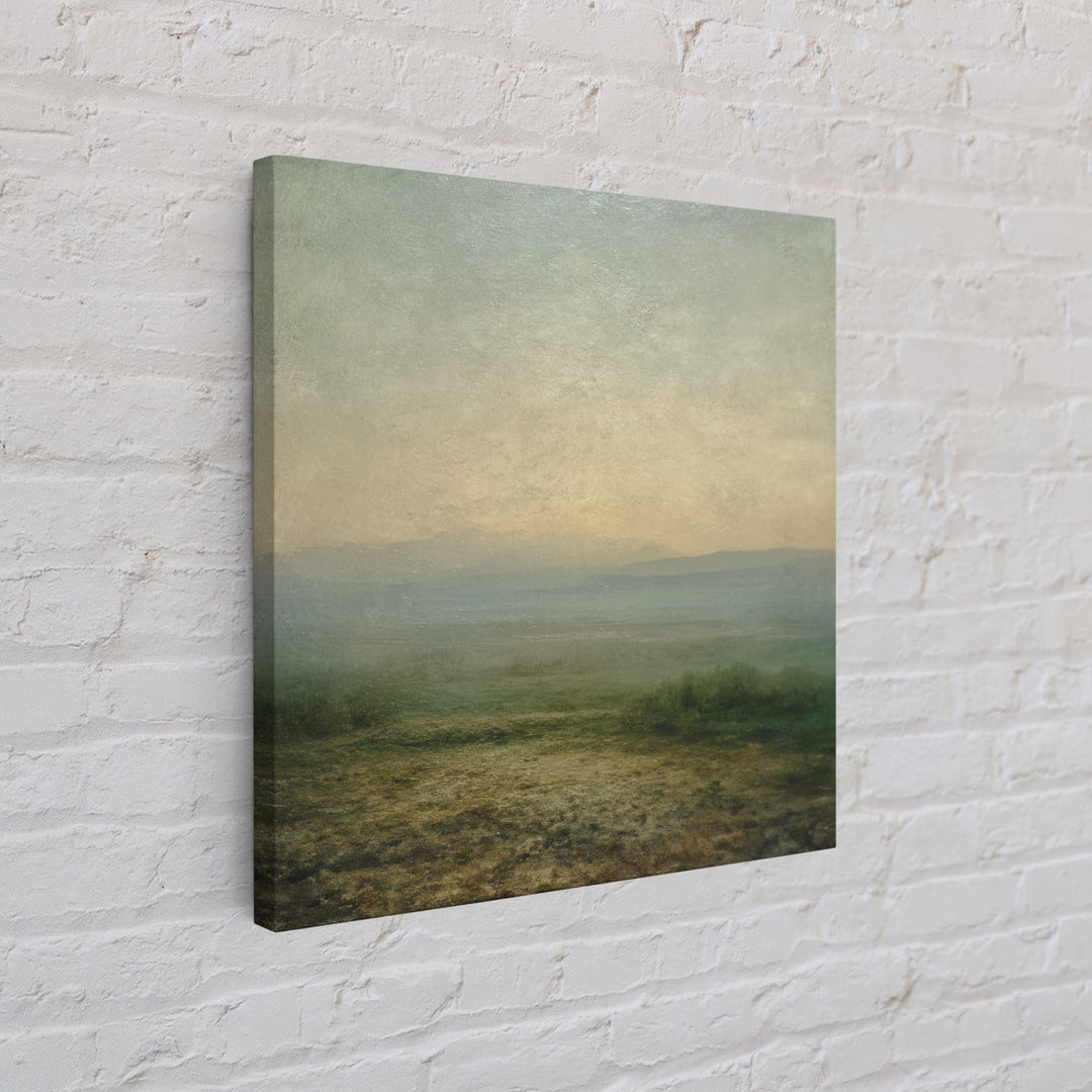 Gallery Style Landscape with Expansive Negative Space Canvas Print, Above Sofa Art, Coastal Wall Art, Living Room Decor, ASA-1x1-24