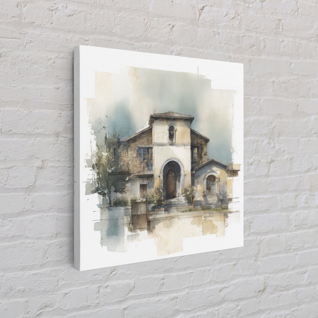 Architectural Arch Study Framed Canvas Print, Above Sofa Art, Minimalist Wall Art, Living Room Decor, Abstract Art, Statement, ASA-1x1-33