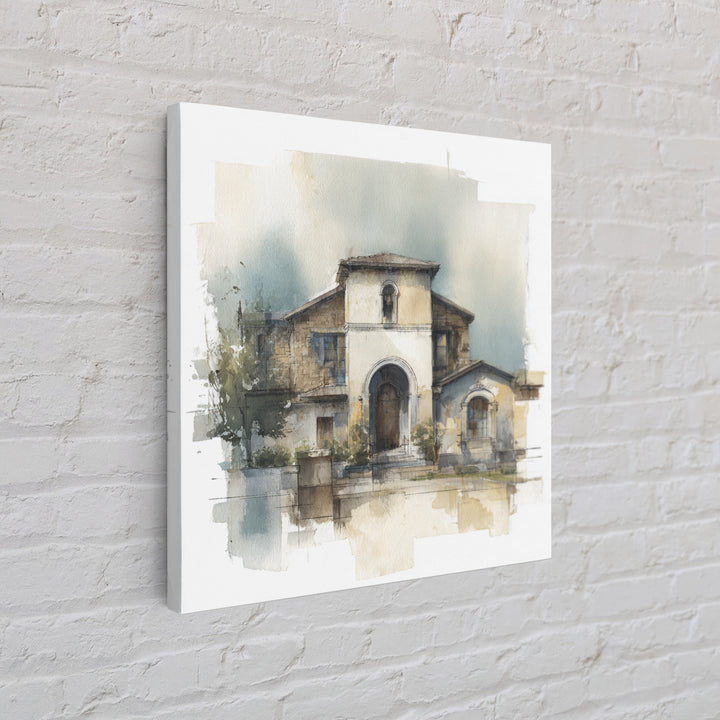 Architectural Arch Study Framed Canvas Print, Above Sofa Art, Minimalist Wall Art, Living Room Decor, Abstract Art, Statement, ASA-1x1-33
