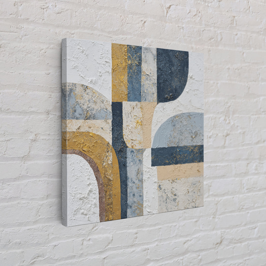 Textured Plaster Abstract Canvas Print, Above Sofa Art, Watercolor Painting, Living Room Decor, Abstract Art, Statement, ASA-1x1-35
