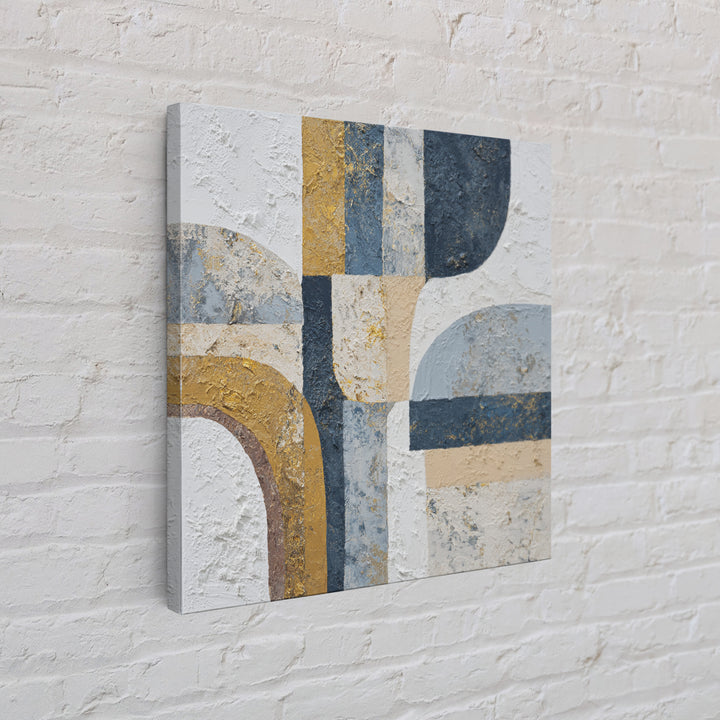 Textured Plaster Abstract Canvas Print, Above Sofa Art, Watercolor Painting, Living Room Decor, Abstract Art, Statement, ASA-1x1-35