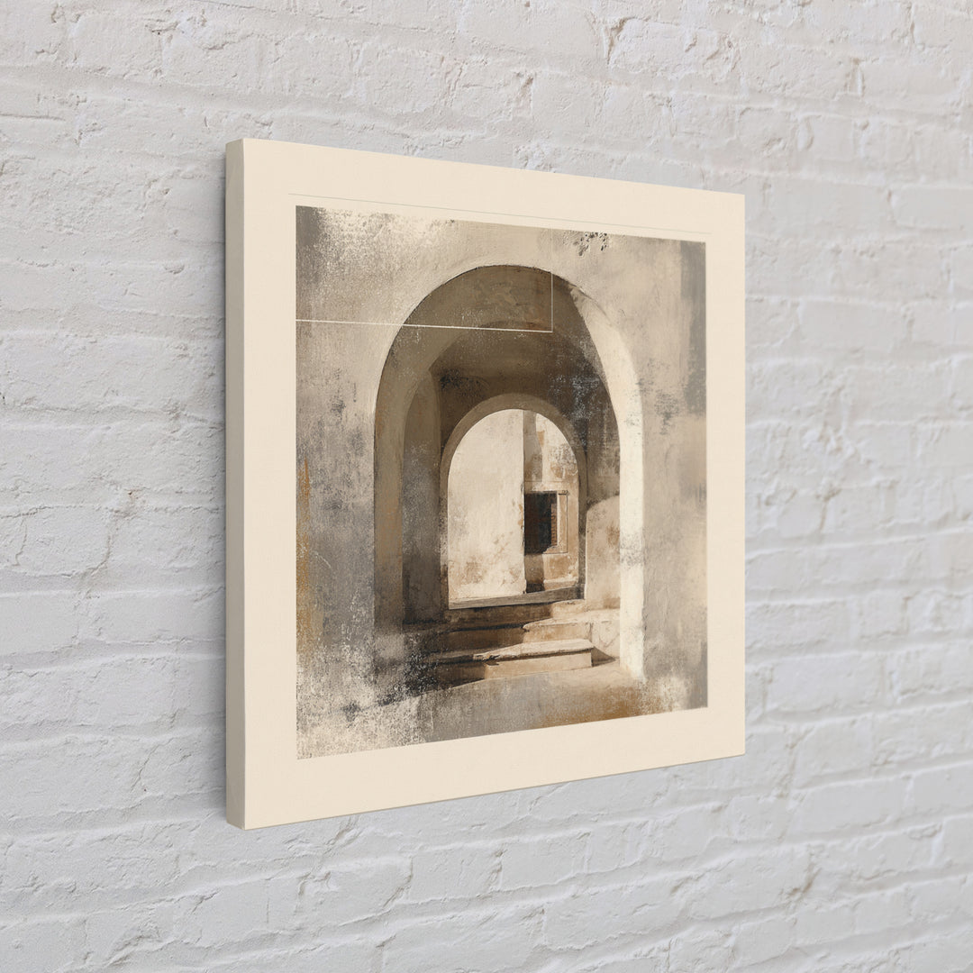Architectural Arch Study Framed Canvas Print, Above Sofa Art, Minimalist Wall Art, Living Room Decor, Abstract Art, Statement, ASA-1x1-57
