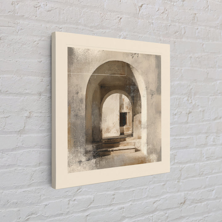 Architectural Arch Study Framed Canvas Print, Above Sofa Art, Minimalist Wall Art, Living Room Decor, Abstract Art, Statement, ASA-1x1-57