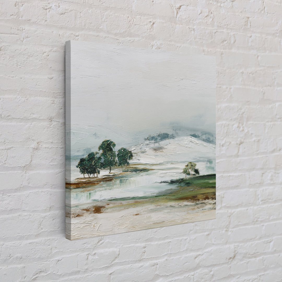 Gallery Style Landscape with Expansive Negative Space Canvas Print, Above Sofa Art, Living Room Decor, Statement, ASA-1x1-96