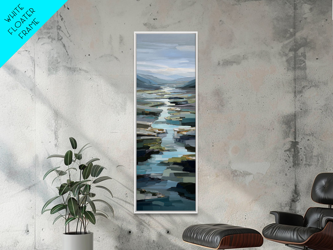 Abstract River Bends Canvas Print, Above Sofa Art, Living Room Decor, Fine Art, Statement 311, Set of Prints, Above Bed Decor, ASA-1x3-11