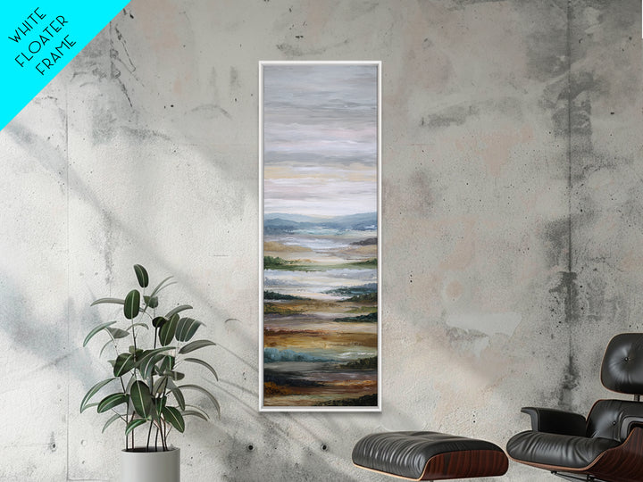 Oversized Abstract Landscape Canvas Print, Above Sofa Art, Bauhaus Print, Living Room Decor, Oil Painting, Statement, ASA-1x3-13