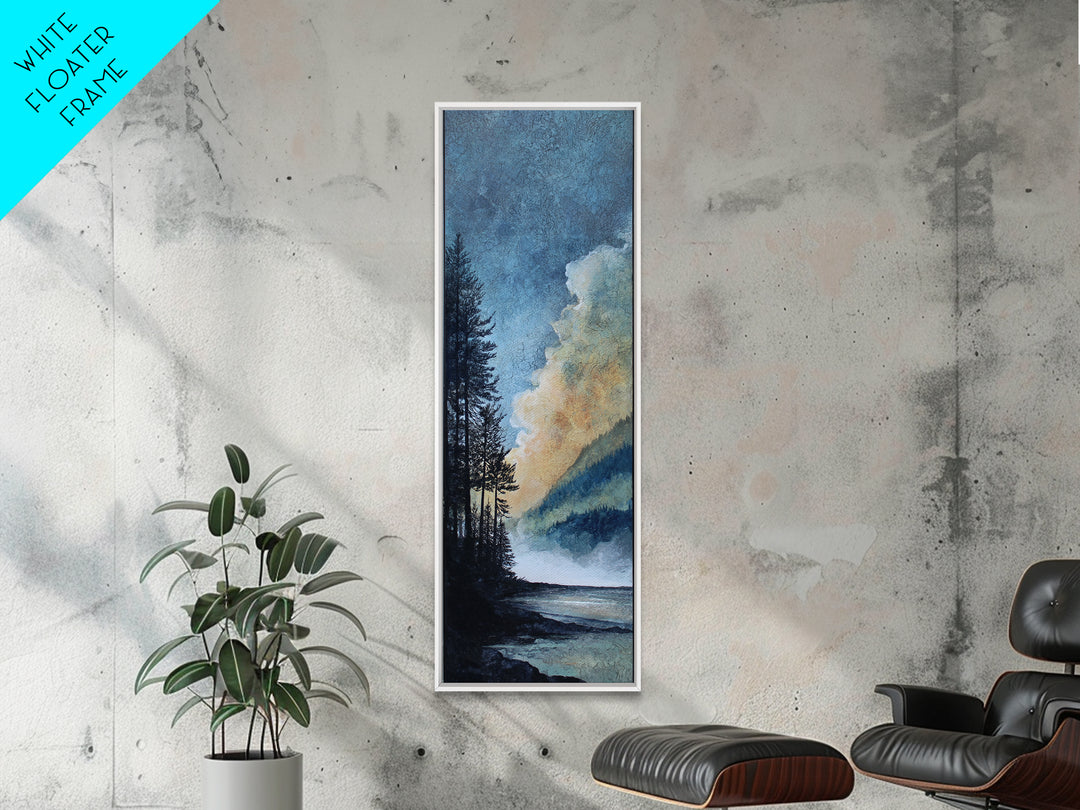 Gallery Style Landscape with Expansive Negative Space Canvas Print, Above Sofa Art, Modern Decor, Living Room Decor, Statement, ASA-1x3-36