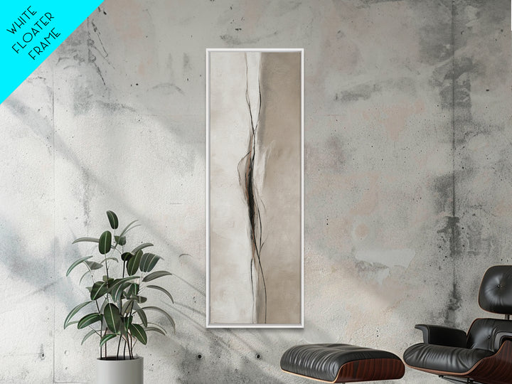 Minimal Black Ink Composition Canvas Print, Above Sofa Art, Statement Artwork, Living Room Decor, Fine Art, Statement, ASA-1x3-44