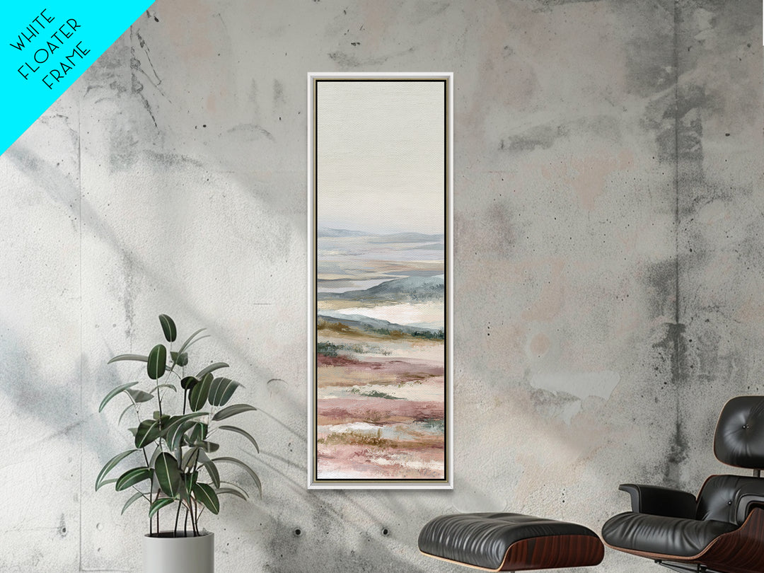 Sunlit Rolling Hills Framed Canvas Print, Above Sofa Art, Coastal Decor, Living Room Decor, Fine Art, Statement, Luxury Decor, ASA-1x3-53
