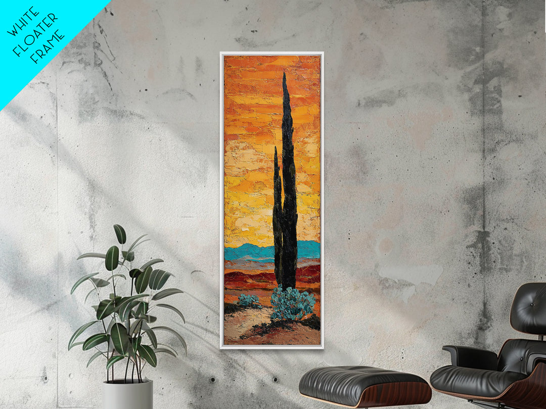Desert Mesa Panorama Canvas Print, Above Sofa Art, Contemporary Art, Living Room Decor, Fine Art, Statement, Boho Wall Art, ASA-1x3-56