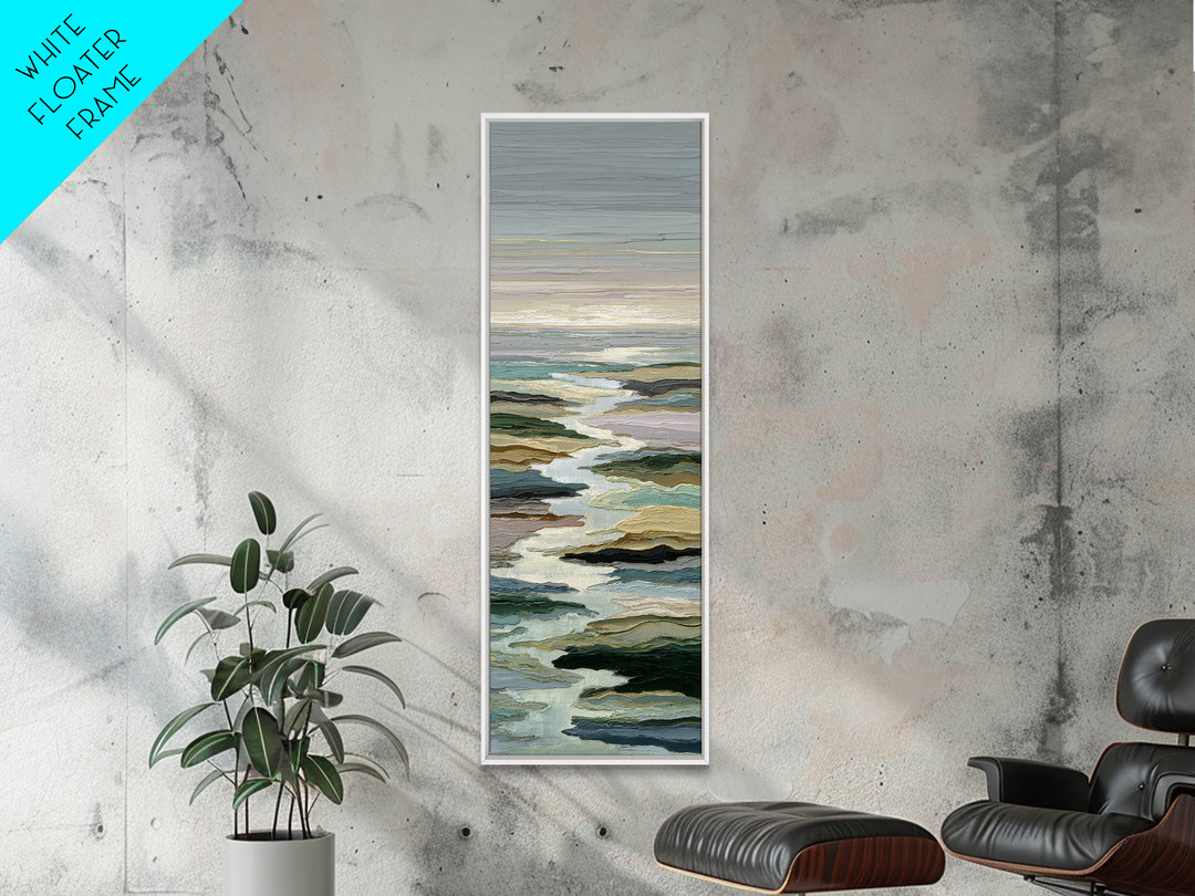 Abstract River Bends Canvas Print, Above Sofa Art, Home Decor, Living Room Decor, Fine Art, Statement, Oversized Wall Art, ASA-1x3-59