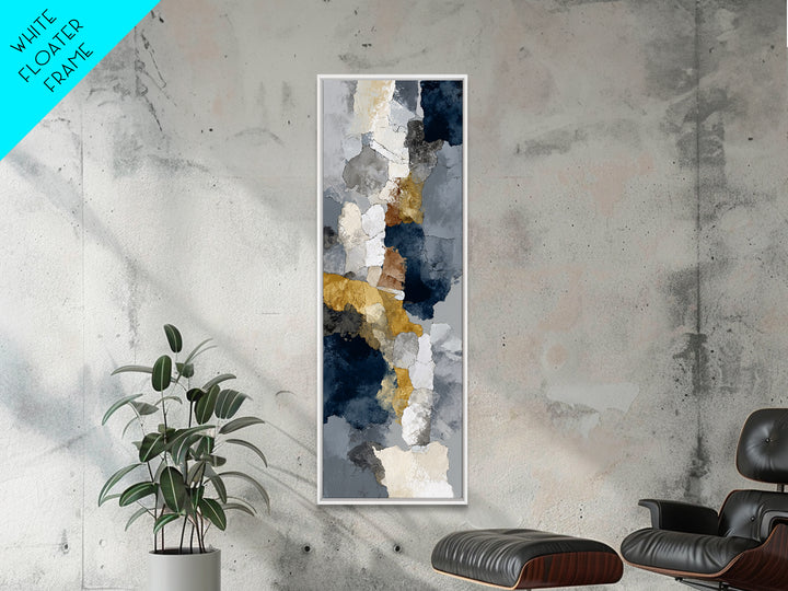 Luxury Monochrome Stone Composition Canvas Print, Above Sofa Art, Modern Decor, Living Room Decor, Fine Art, Statement, ASA-1x3-7