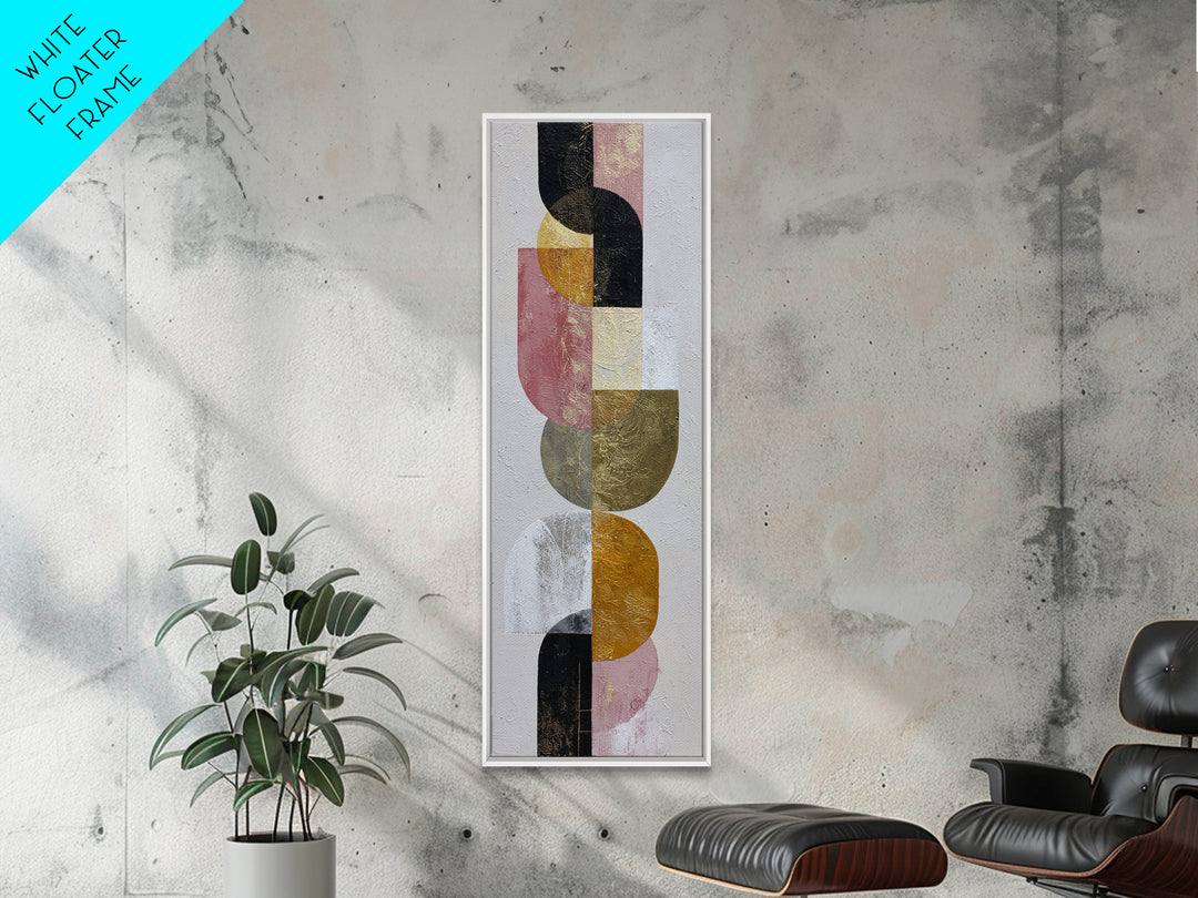 Textured Plaster Abstract Framed Canvas Print, Above Sofa Art, Abstract Wall Art, Living Room Decor, Fine Art, Statement, ASA-1x3-71