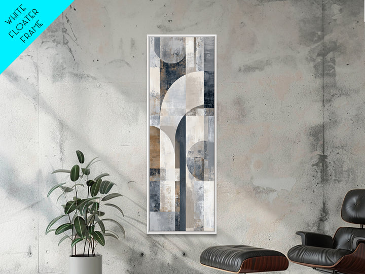 Luxury Monochrome Stone Composition Framed Canvas Print, Above Sofa Art, Canvas Wall Art, Living Room Decor, Statement, ASA-1x3-79