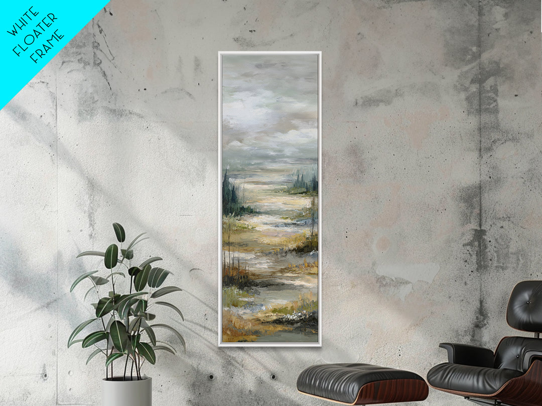 Oversized Abstract Landscape Canvas Print, Above Sofa Art, Art Print, Living Room Decor, Fine Art, Statement, Textured Wall Art, ASA-1x3-85