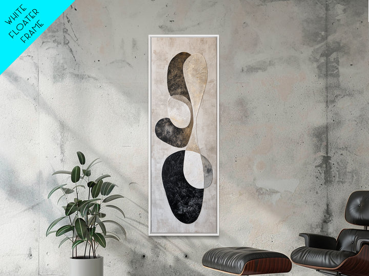 Large Modern Organic Shapes Canvas Print, Above Sofa Art, Neutral Decor, Living Room Decor, Abstract Art, Statement, Wall Art, ASA-1x3-86