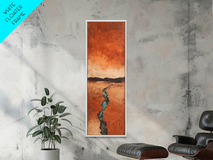 Abstract Canyon Landscape Framed Canvas Print, Above Sofa Art, Wall Art Print, Living Room Decor, Fine Art, Statement, ASA-1x3-91