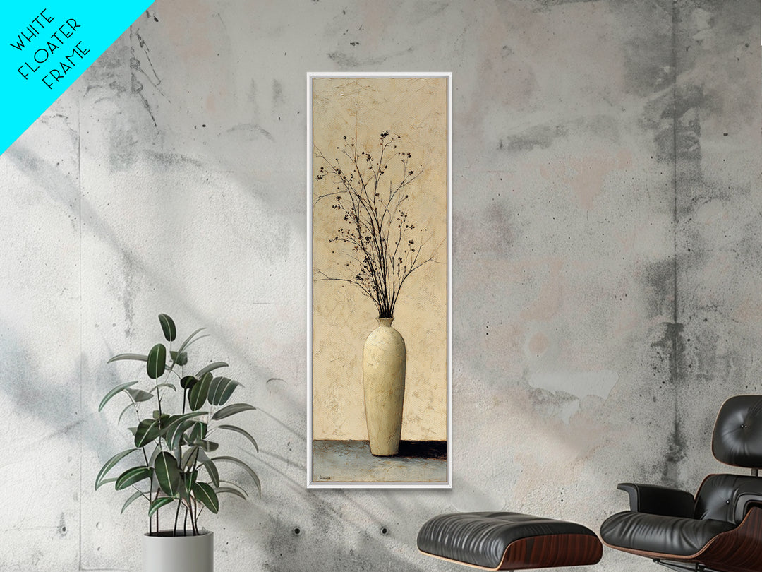 Large Neutral Still Life Canvas Print, Above Sofa Art, Botanical Wall Art, Living Room Decor, Fine Art, Statement, ASA-1x3-98