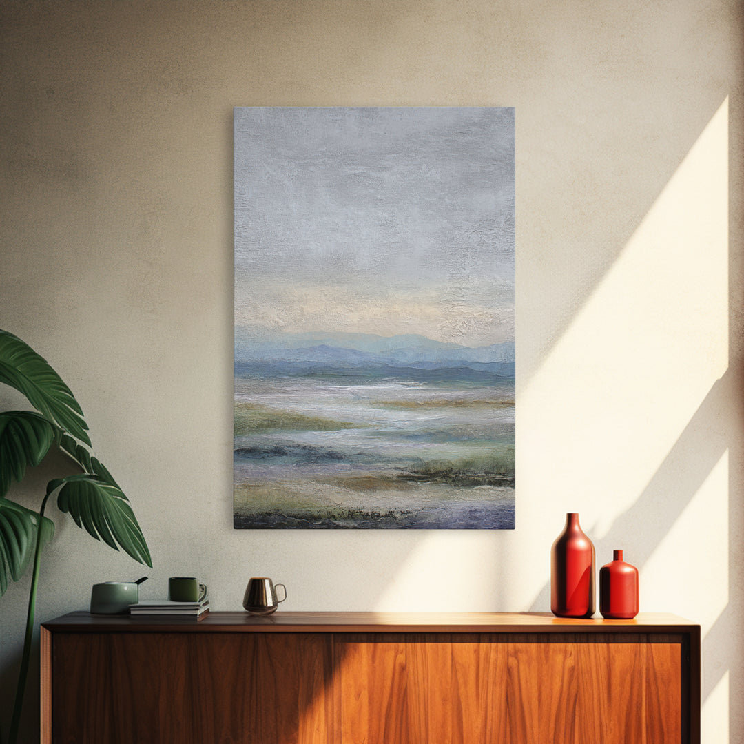 Abstract River Bends Canvas Print, Above Sofa Art, Japandi Wall Art, Living Room Decor, Fine Art, Statement, Boho Decor, ASA-2x3-31