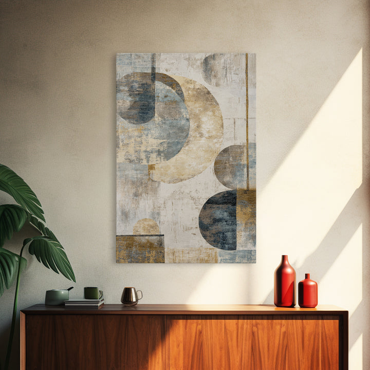 Large Modern Organic Shapes Framed Canvas Print, Above Sofa Art, Luxury Decor, Living Room Decor, Abstract Art, Statement, ASA-2x3-34