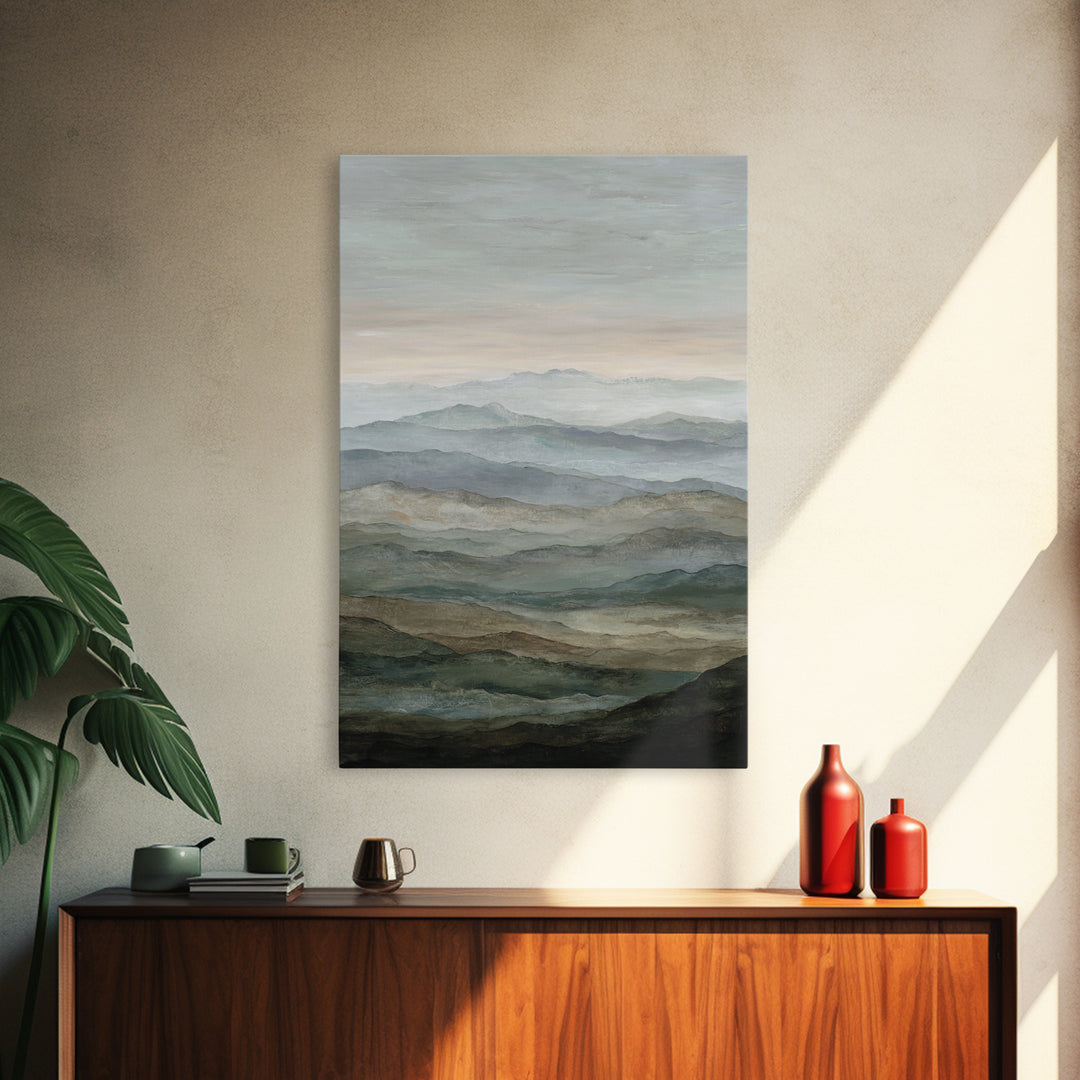 Oversized Abstract Landscape Canvas Print, Above Sofa Art, Canvas Wall Art, Living Room Decor, Statement, Living Room Wall Art, ASA-2x3-57