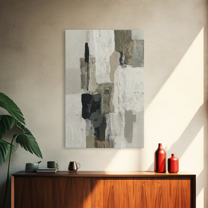 Large Modern Organic Shapes Canvas Print, Above Sofa Art, Contemporary Art, Living Room Decor, Abstract Art, Statement, ASA-2x3-58