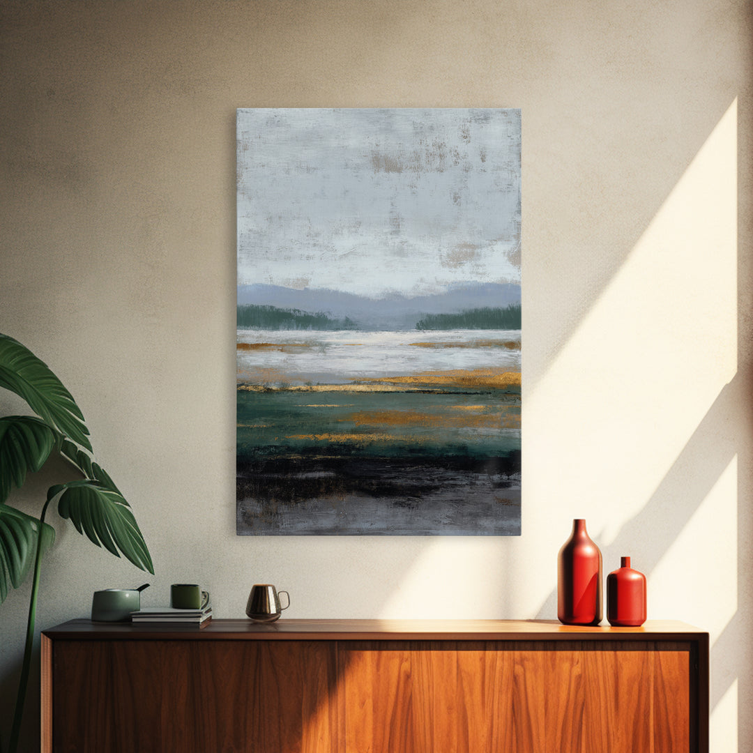 Oversized Abstract Landscape Canvas Print, Above Sofa Art, Art Print, Living Room Decor, Fine Art, Statement, Textured Wall Art, ASA-2x3-9